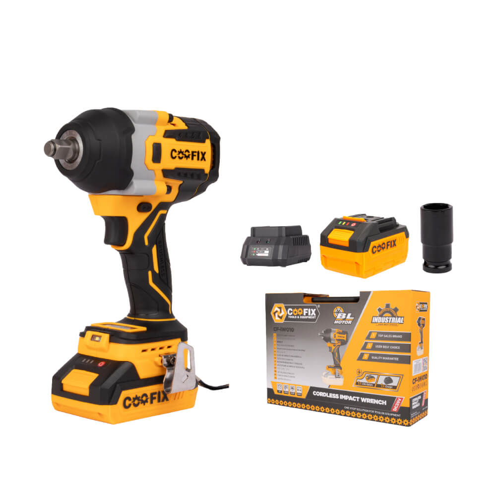 บล็อกกระแทกไร้สาย (พร้อมแบตเตอรี่) COOFIX รุ่น CF-IW010 850 นิวตัน แบตเตอรี่ 4.0AH 20V